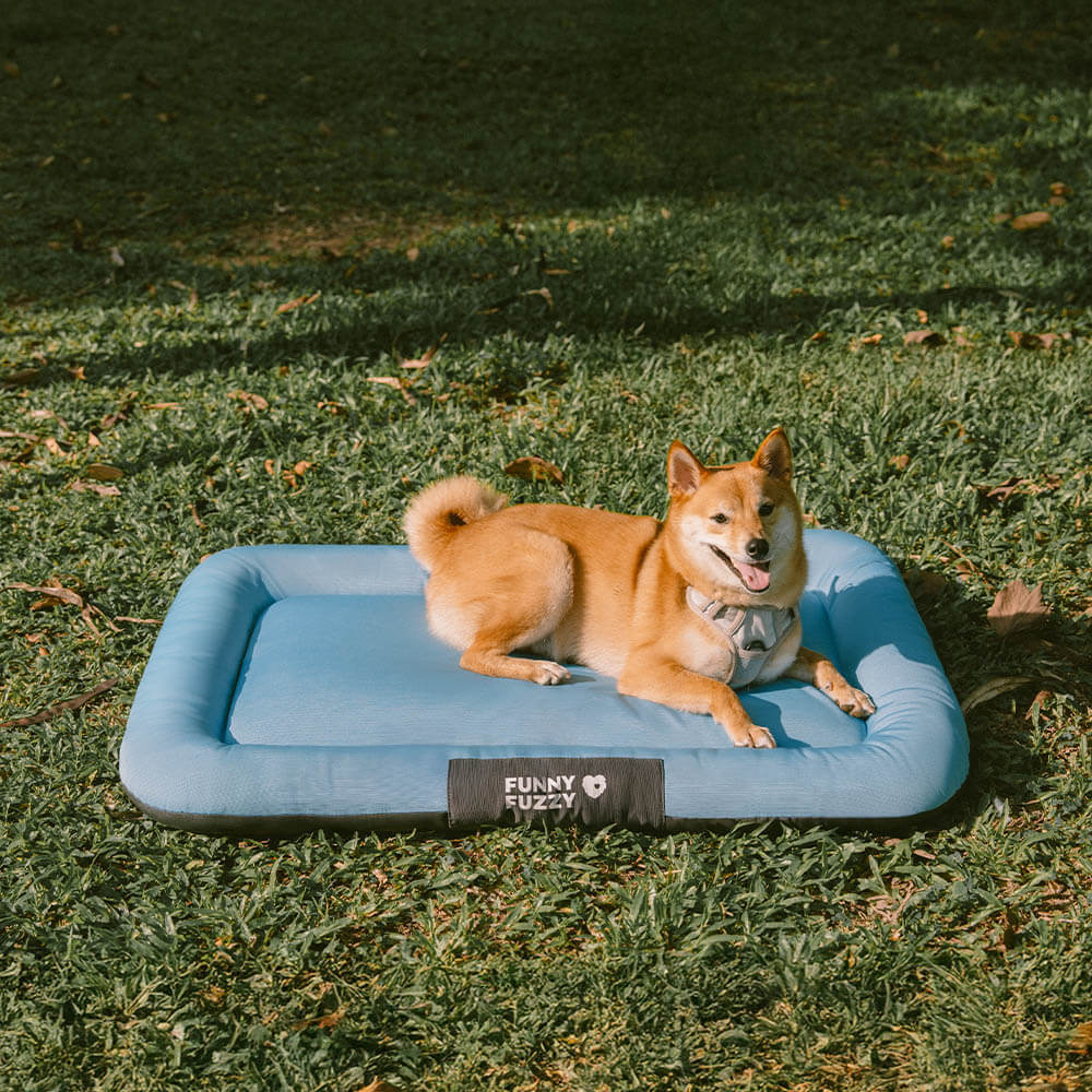 Outdoor Waterproof & Scratch-Resistant Colour-blocked Orthopaedic Dog Mat - Trek Lounge