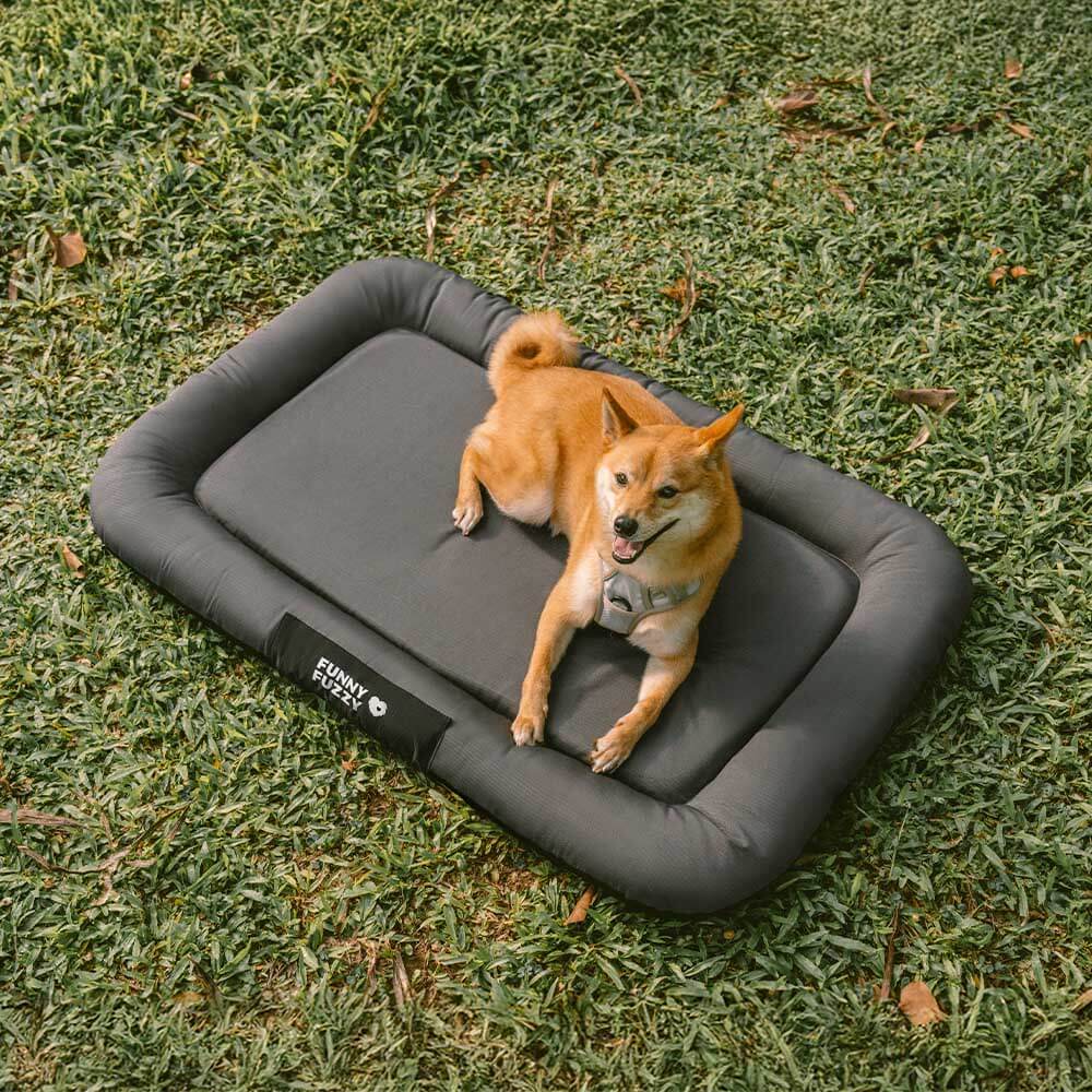 Outdoor Waterproof & Scratch-Resistant Colour-blocked Orthopaedic Dog Mat - Trek Lounge