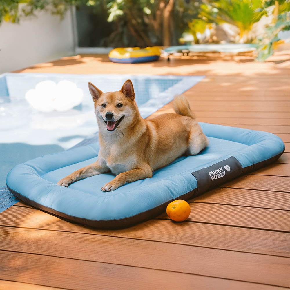 Outdoor Waterproof & Scratch-Resistant Colour-blocked Orthopaedic Dog Mat - Trek Lounge
