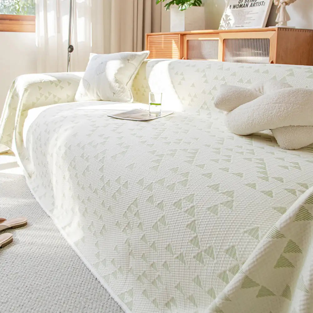 Triangle Star Cooling Ice Silk Breathable Comfort Sofa Throw Blanket Sofa Cover