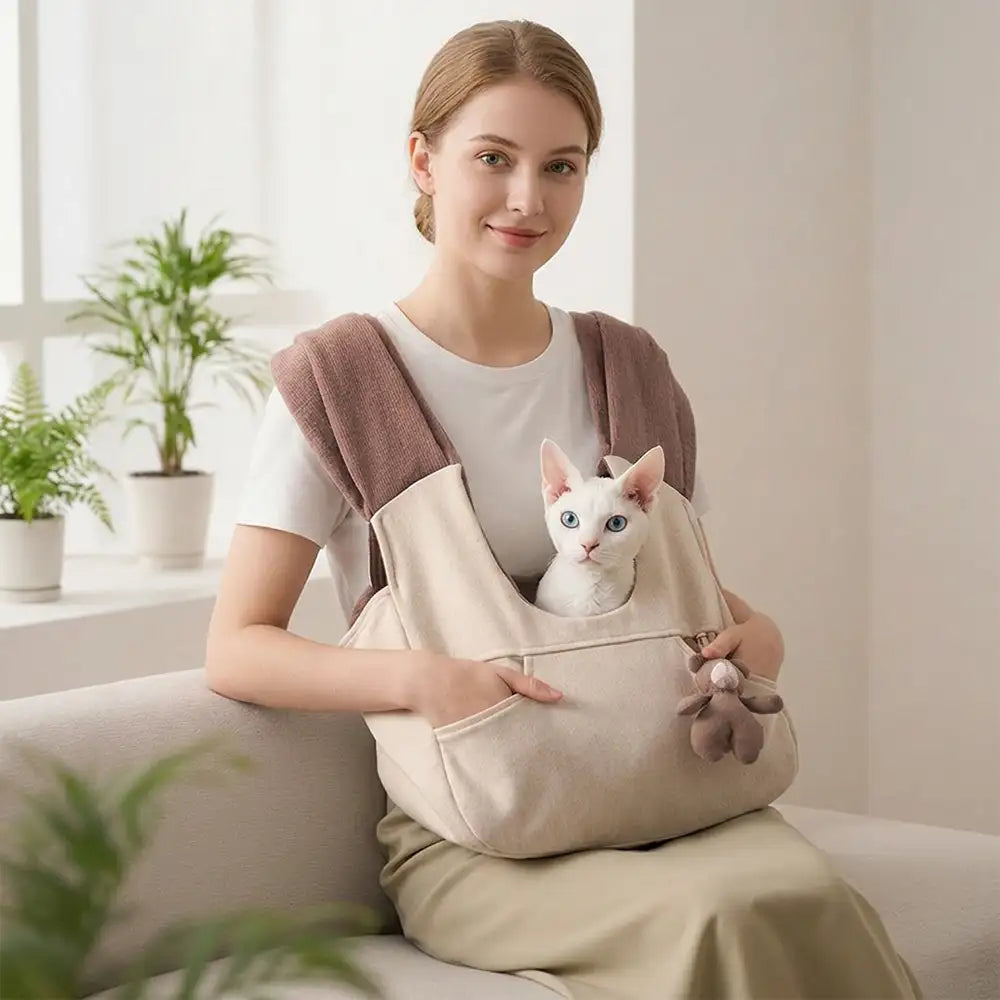 Versatile Pocket Portable Pet Front Backpack Cat Sling Chest Carrier Cat Carrier