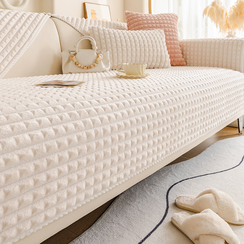 Warm Flannel Pet Friendly Furniture Protector Sofa Cover