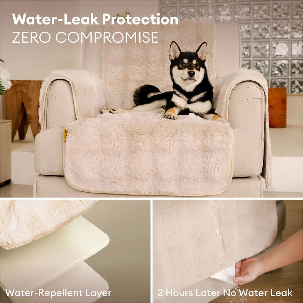 Water-resistant Fluffy Soft Furniture Protector Sofa Cover-EverDry