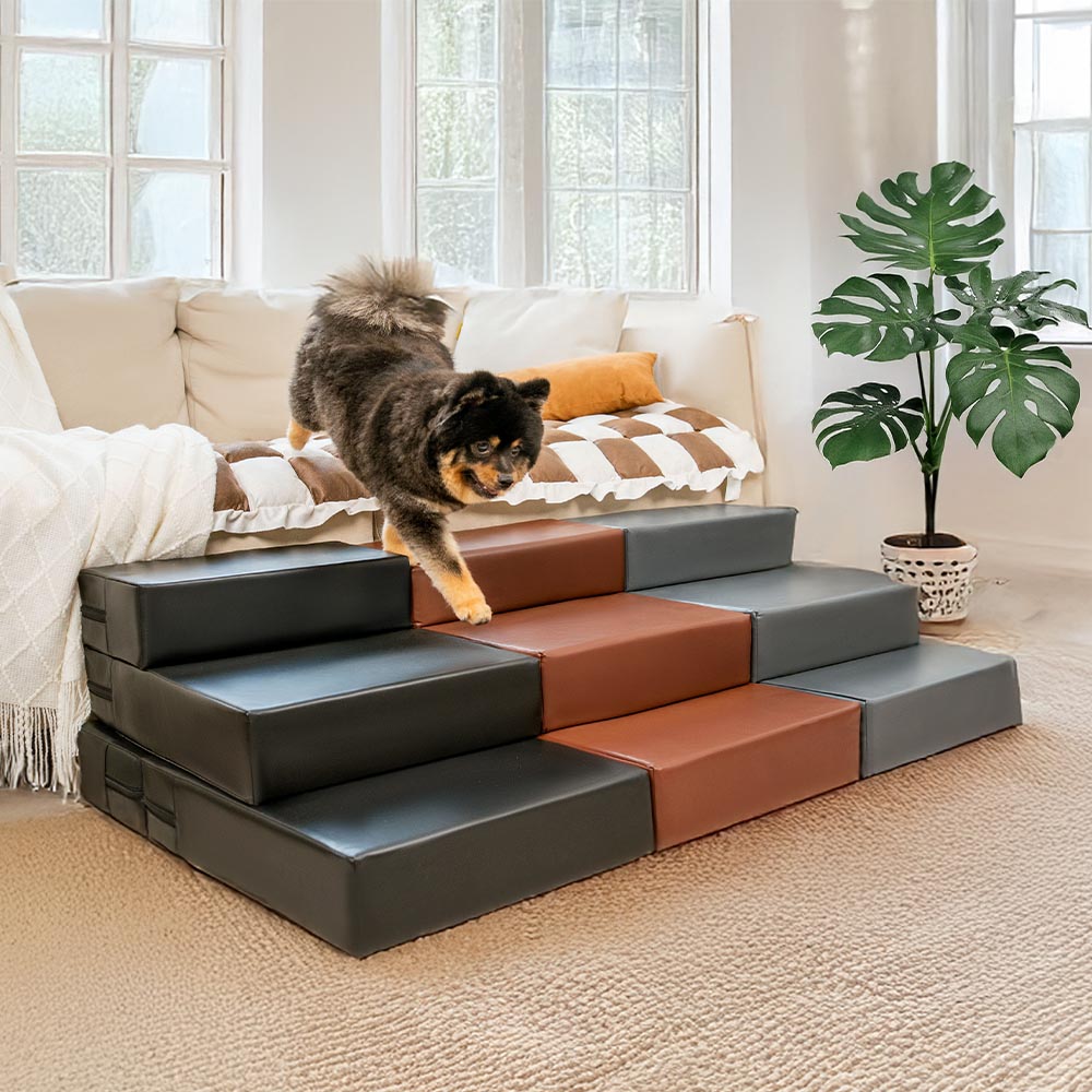 Waterproof Washable PU Leather Modular Multi-Level Pet Steps