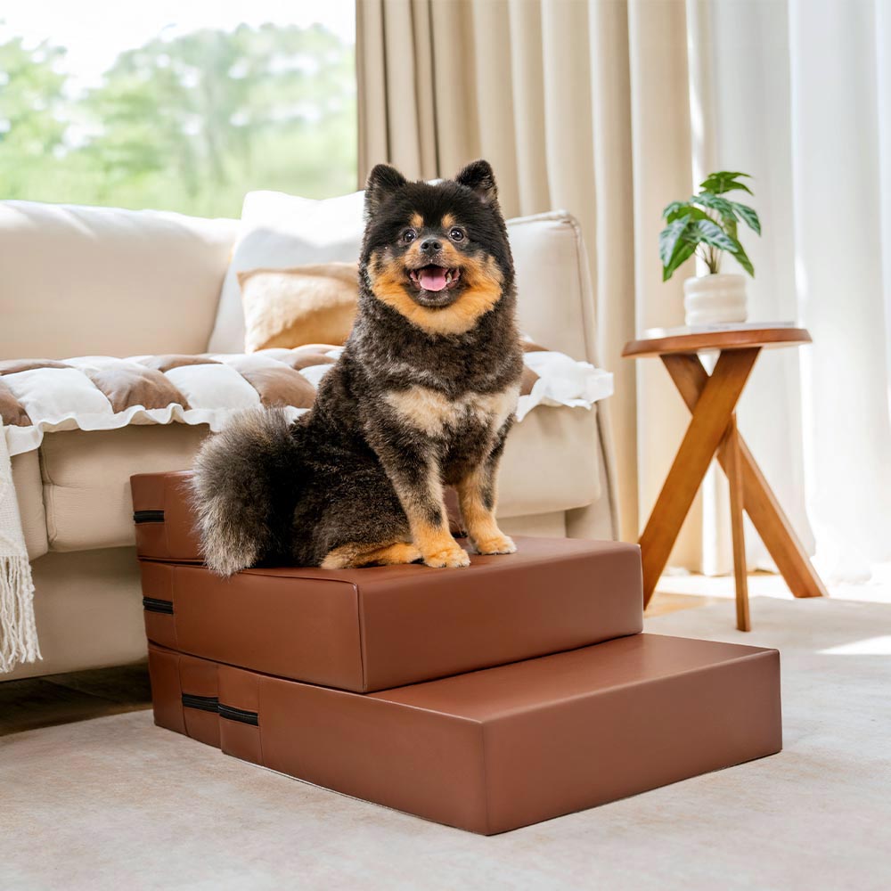 Waterproof Washable PU Leather Modular Multi-Level Pet Steps