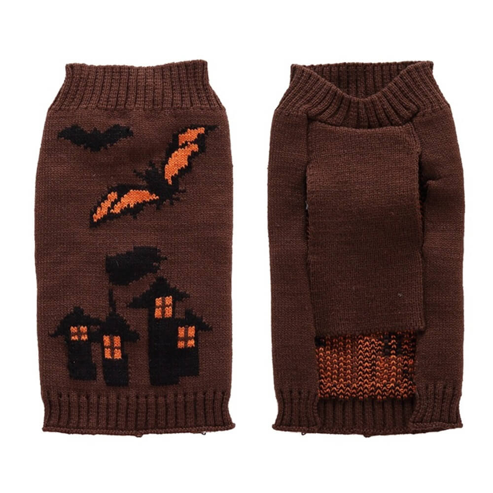 Halloween Pet Sweater | Warm & Cosy Halloween Pattern Dog Clothing
