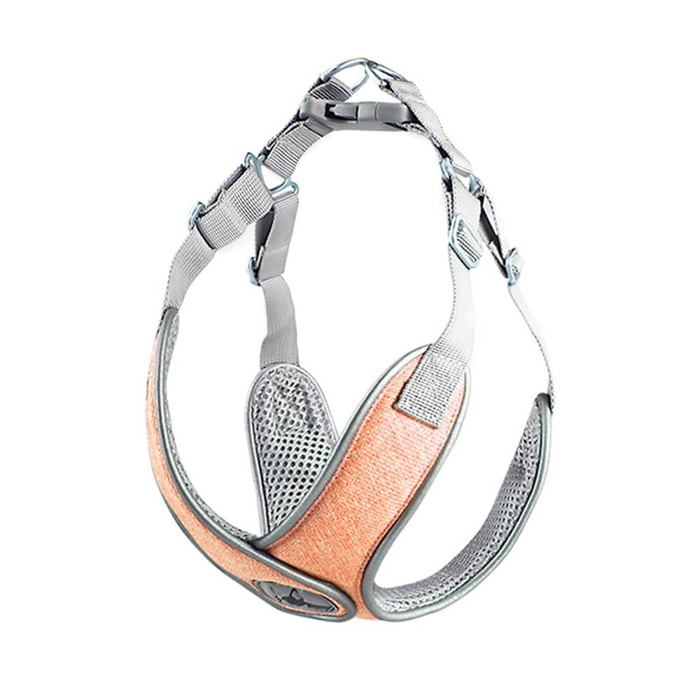 Breathable Reflective Vest Style Dog Lead and Chest Harness