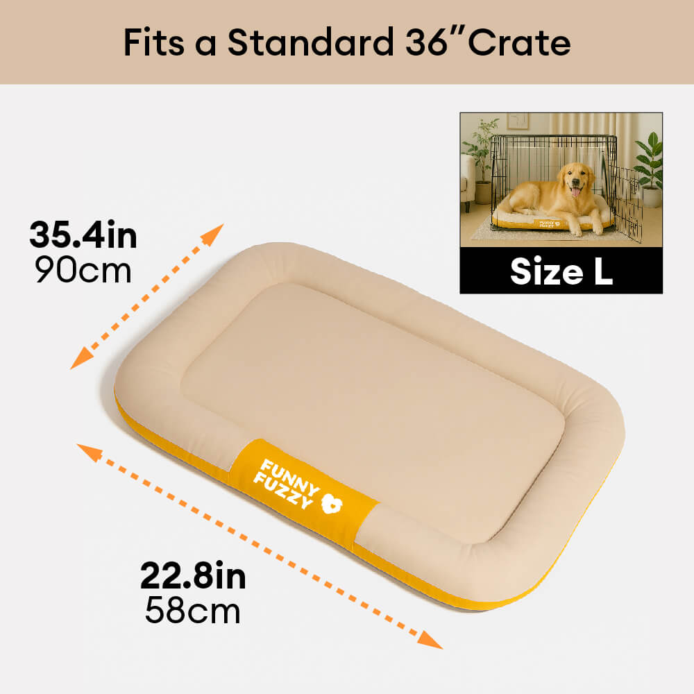 Waterproof & Chew-proof Memory Foam Orthopedic Dog Mat for Crate