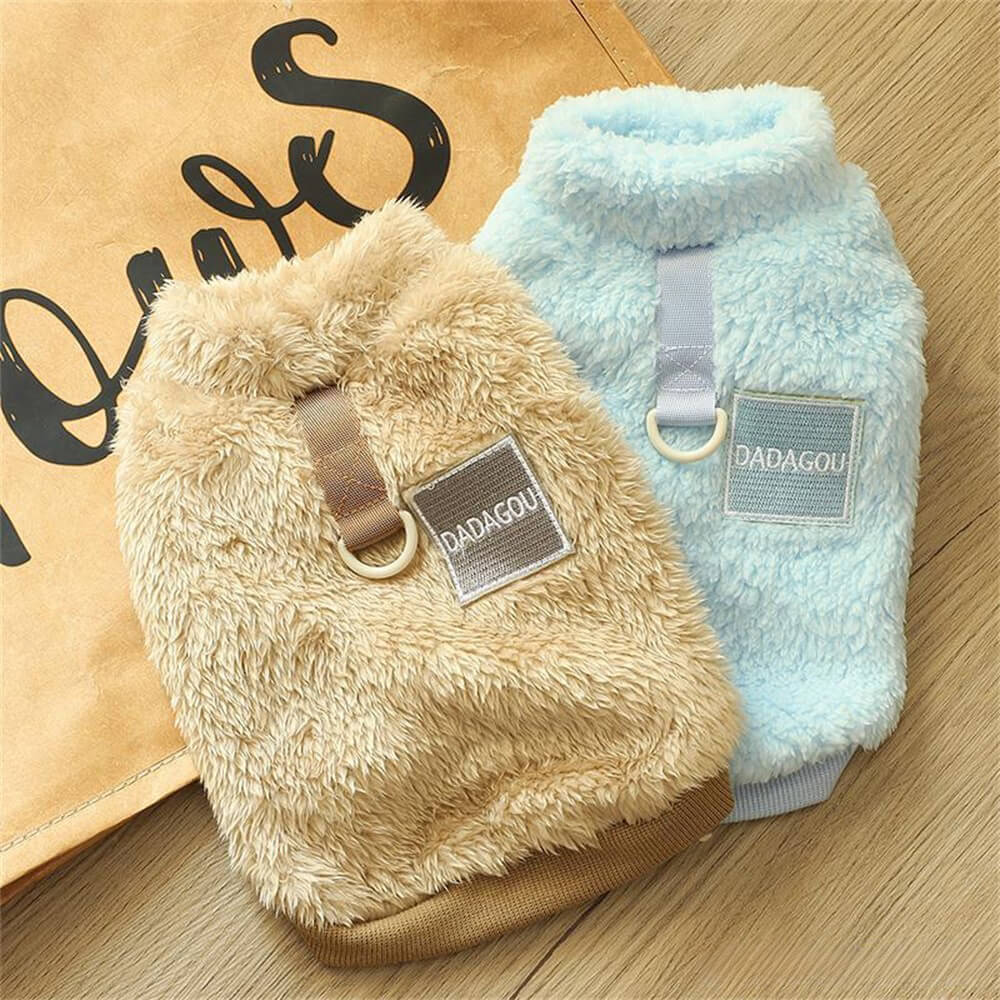 Comfortable and Stylish Fuzzy Dog Jumper - Dog Clothing Perfect for Winter Walks