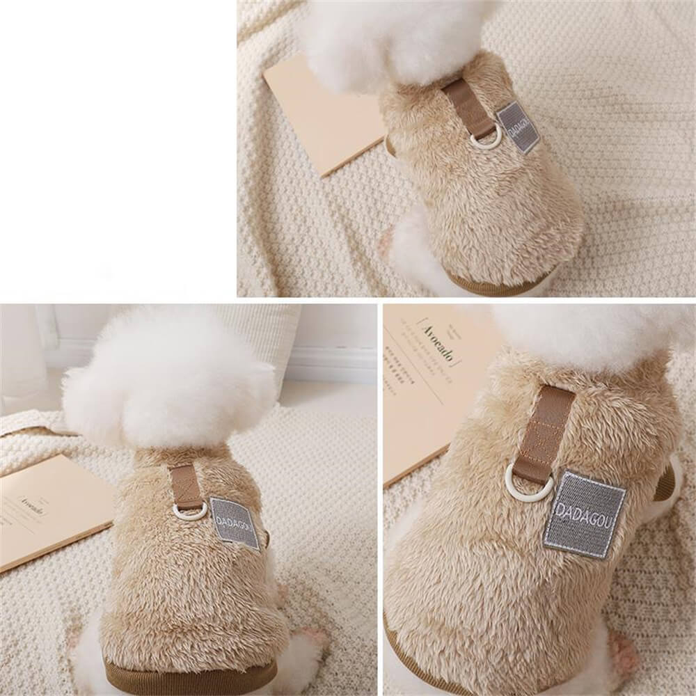 Comfortable and Stylish Fuzzy Dog Jumper - Dog Clothing Perfect for Winter Walks