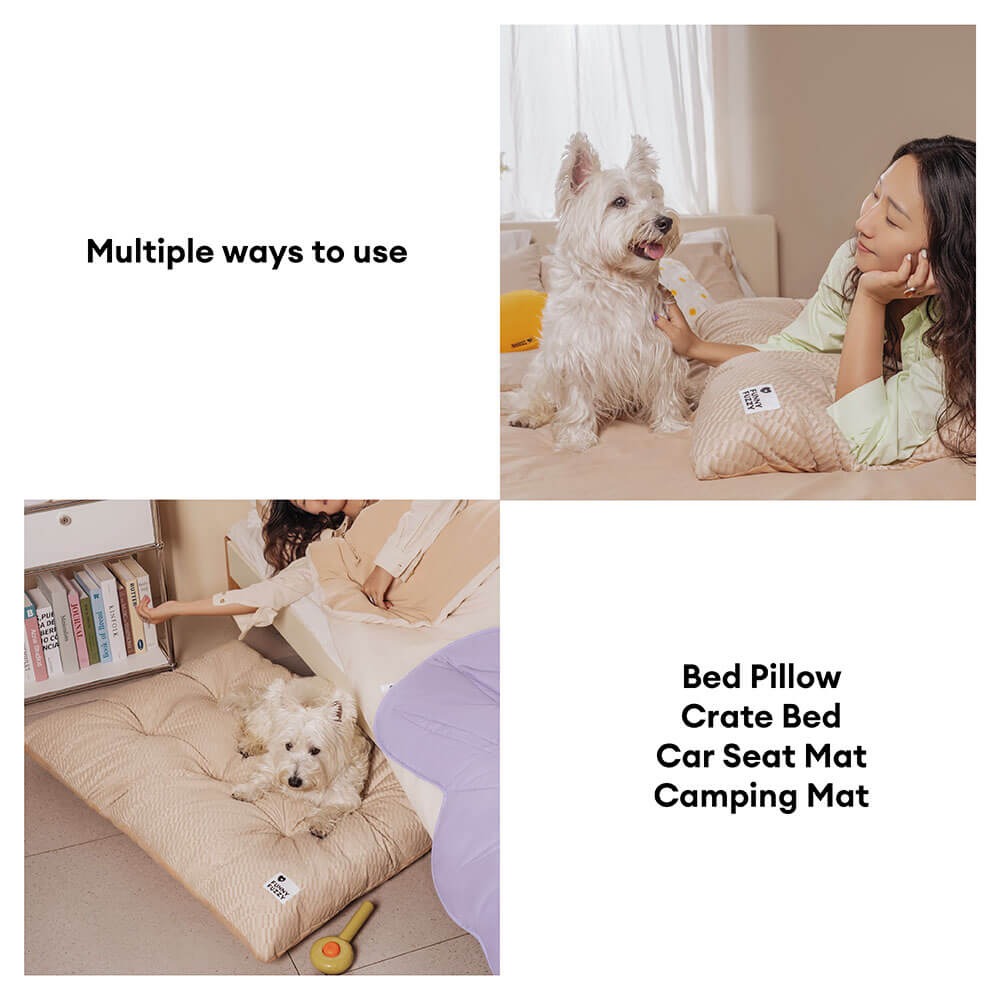 Dual-Sided Cozy Plush Calming Washable Dog Mats