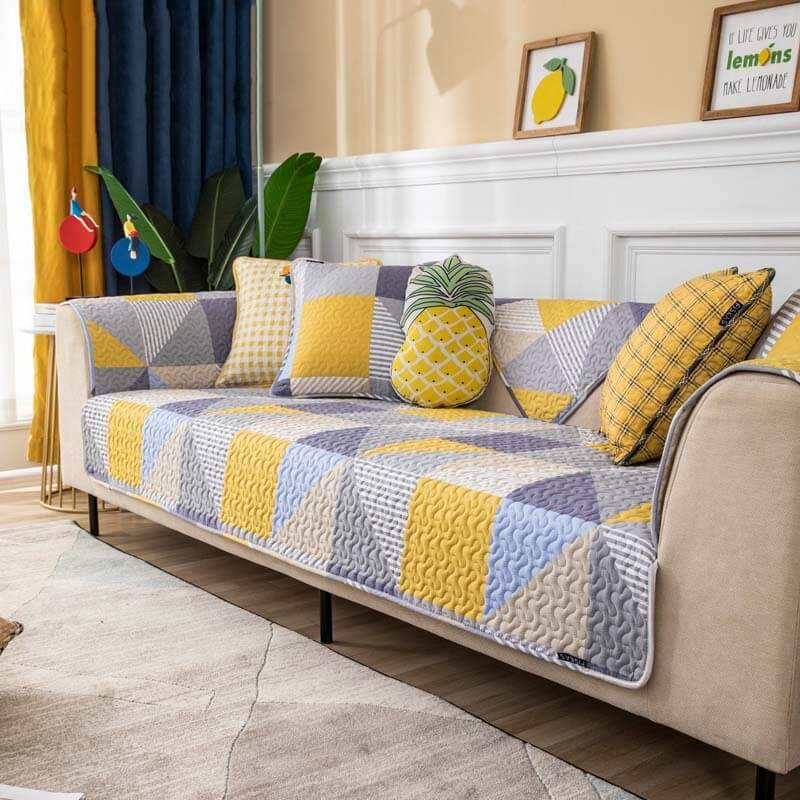 Artistic Geometric Pattern Washable Sofa Cover