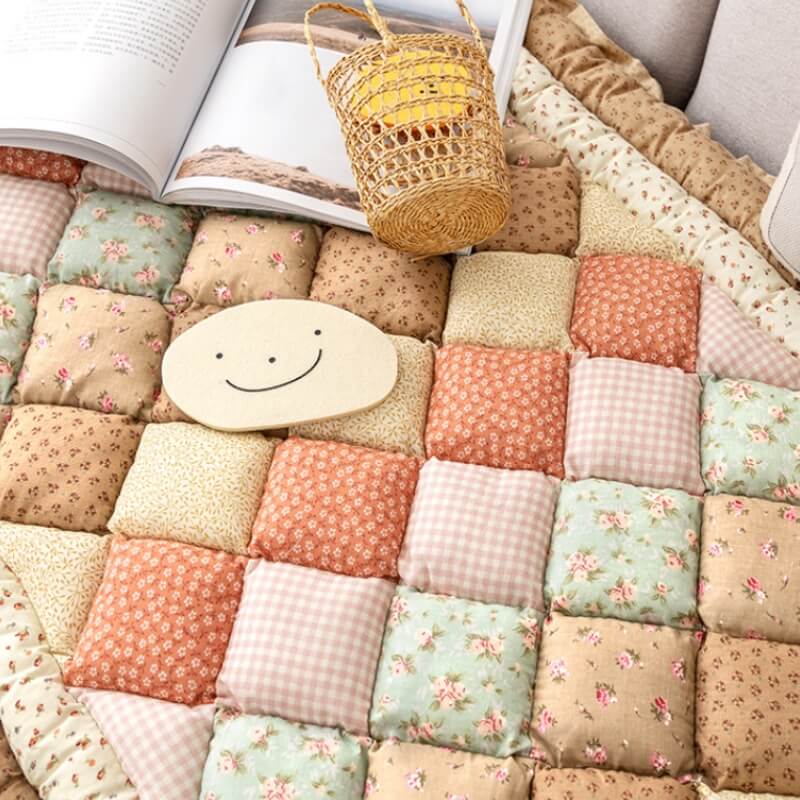 Floral Handmade Cotton Protective Sofa Cover