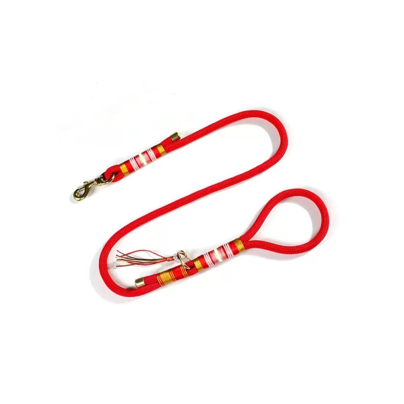Hand-knitted Rope Dog Training Walking Lead