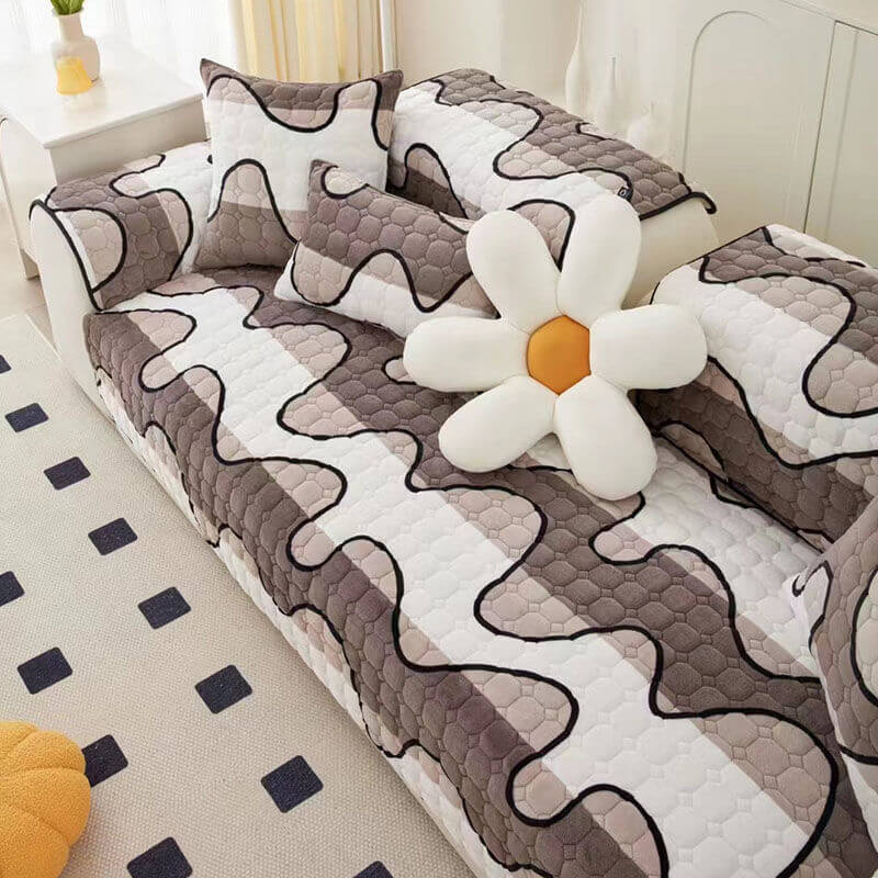 Milk Velvet Sofa Cover Furniture Non-slip Protection Sofa Cover