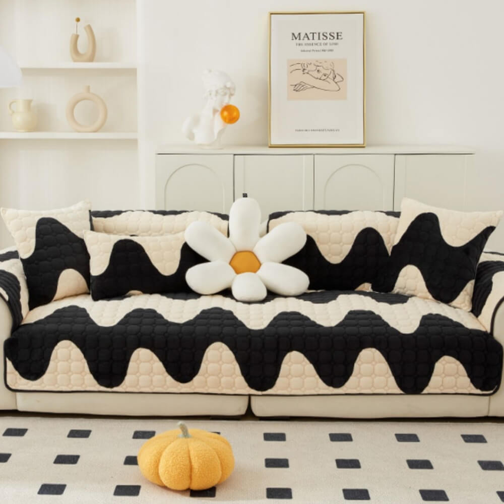 Milk Velvet Sofa Cover Furniture Non-slip Protection Sofa Cover