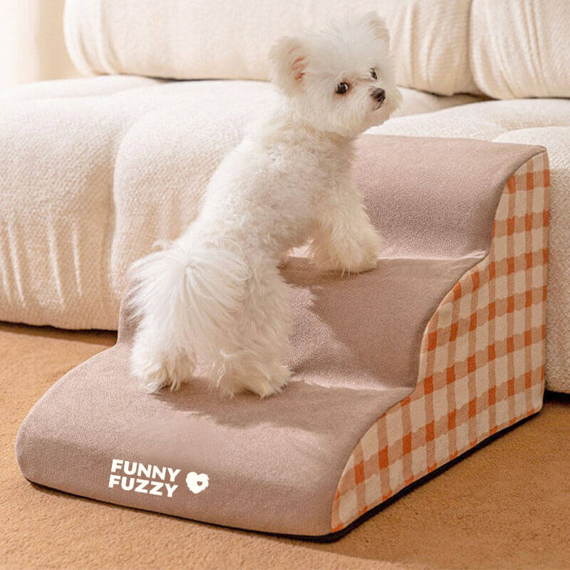 Plain Pattern Pet Climbing Ladder Removable Dog Steps