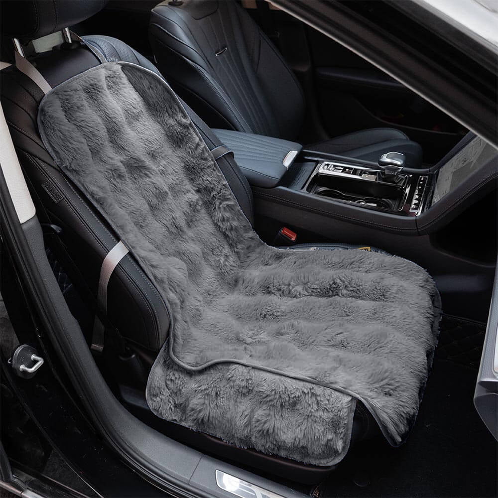 Fluffy Cosy Calming Pet Blanket Car Seat Protector Cover - Sure step
