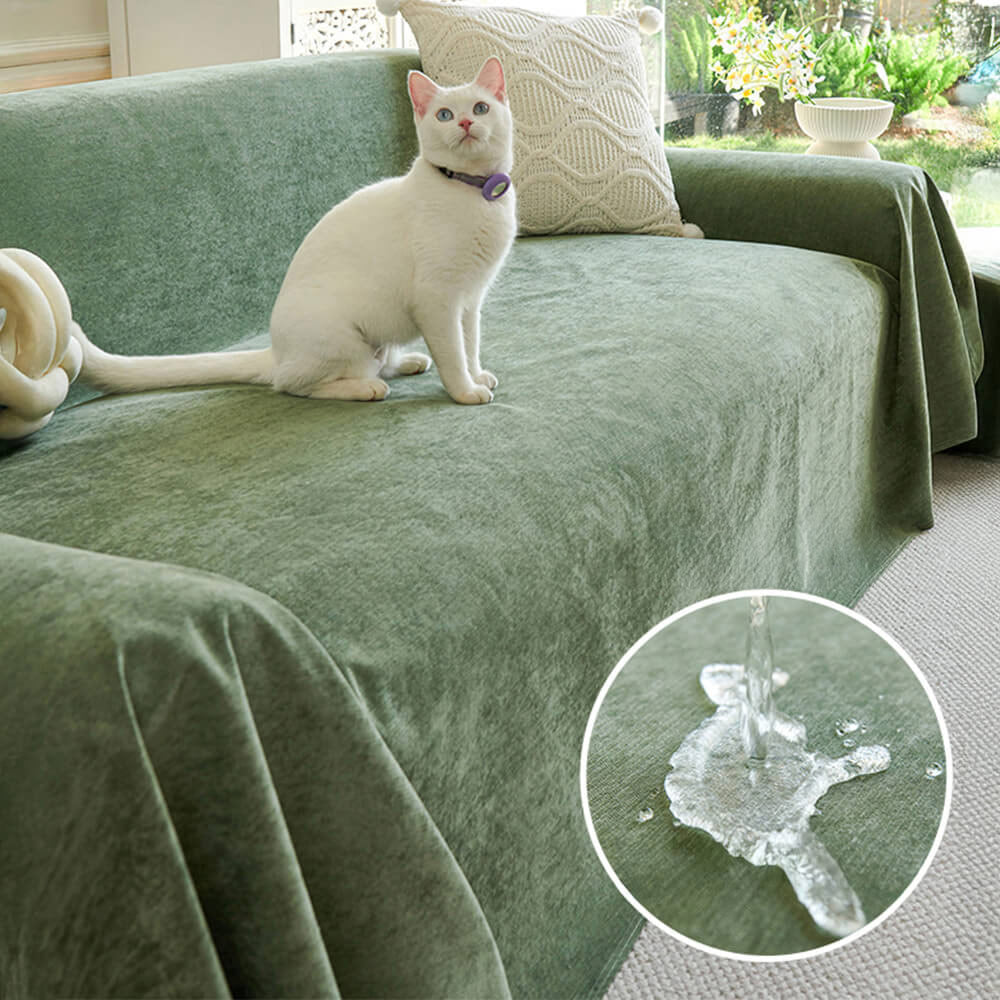 Soft and Waterproof Scratch-Resistant Non-Linting Throw Corner Couch Cover