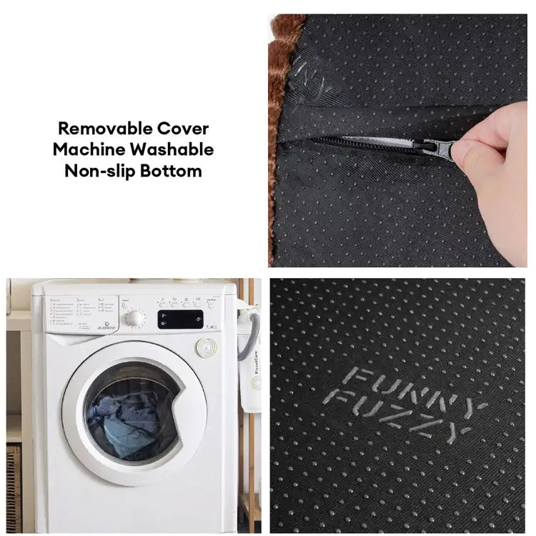 Fluffy Cake-Shaped Detachable Plush Orthopaedic Pet Bed – DreamBake