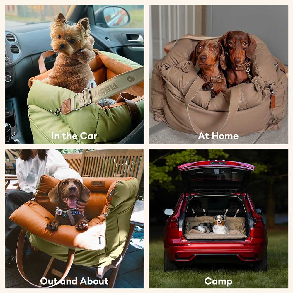 Urban Voyager Portable Dog Car Booster Bed - Roadtrip