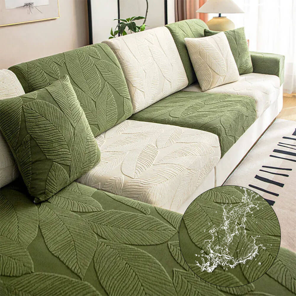 Jacquard Water-Repellent Anti-Scratch Stretch Outdoor Garden Sofa Cover
