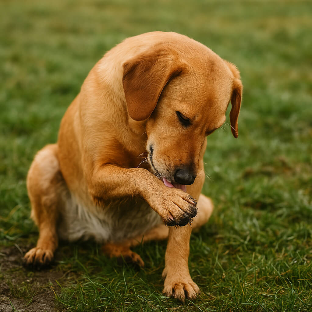 How to Stop Your Dog Licking Paws