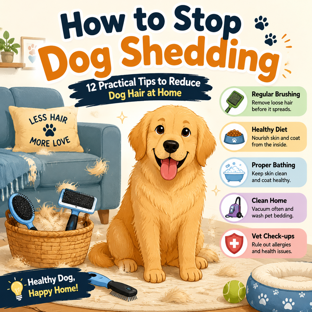 How to Stop Dog Shedding