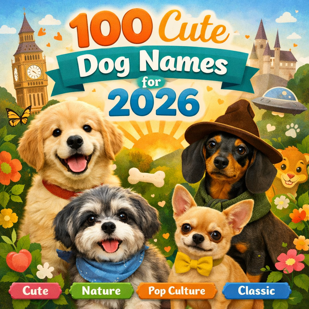 100 Cute Dog Names for 2026 | UK Puppy Name Ideas