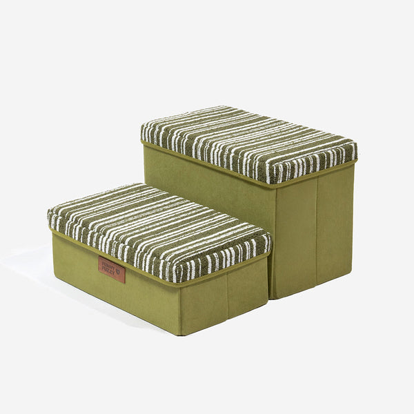 Foldable Dog Stairs with Storage and Condo Dog Steps - Funnyfuzzy SnugNest