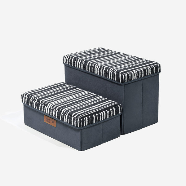 Foldable Dog Stairs with Storage and Condo Dog Steps - Funnyfuzzy SnugNest