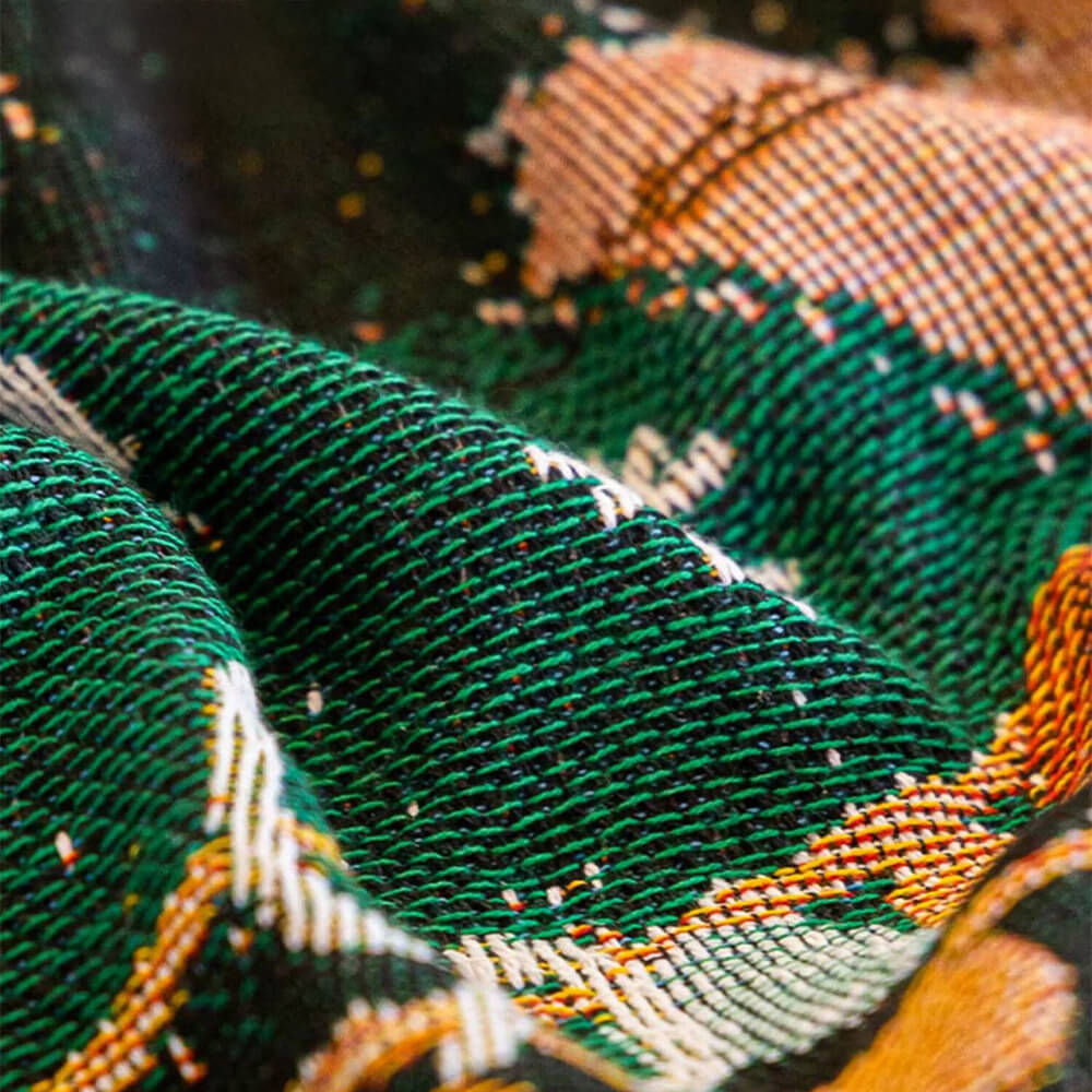 Christmas-Themed Soft Jacquard Knitted Decorative Sofa Cover