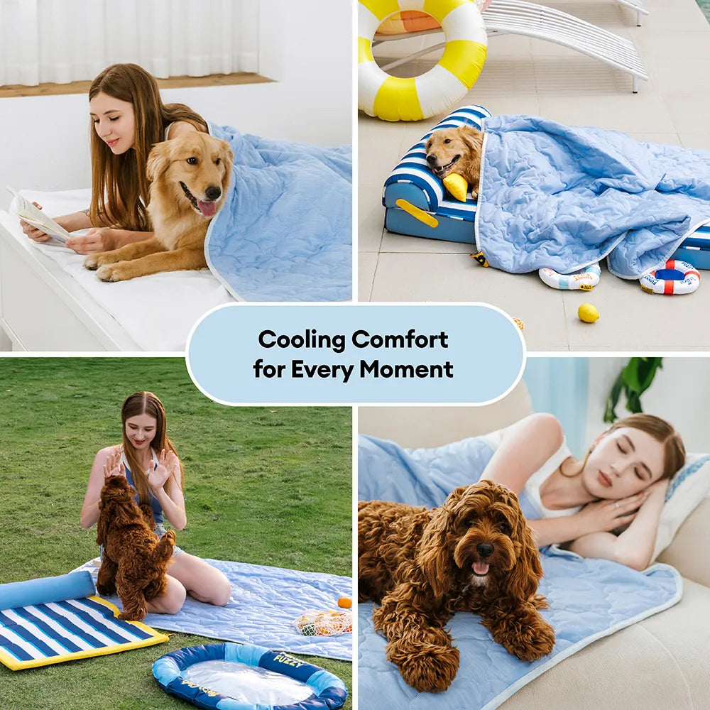 Double-Sided Cooling Dog Blanket - Chill Nest