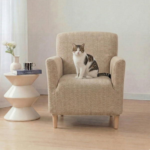 Herringbone Full Coverage Scratch-Resistant Armchair Cover Sofa Protection Sofa Cover