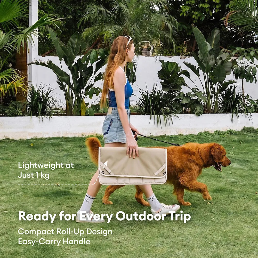 Foldable Elevated Dog Bed With Waterproof Mat-Urban Roaming