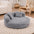Ultra-Soft Ribbed Plush Removable Donut Orthopedic Dog Bed with Pillows - Cozy Nest