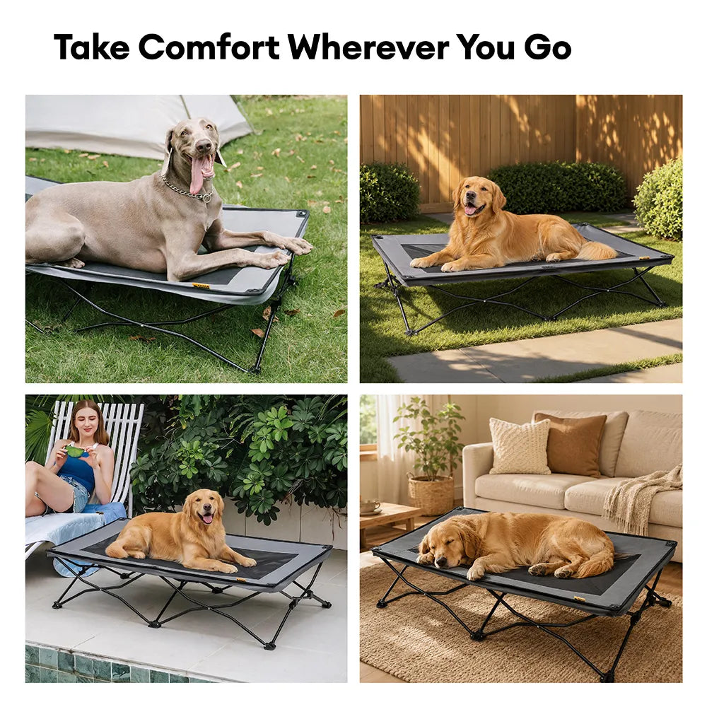 Cooling Foldable Elevated  Outdoor Dog Bed-Urban Roaming