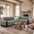 One-Piece Plush Scratch-Resistant Large Corner Sofa Covers with Elastic Straps