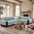 One-Piece Plush Scratch-Resistant Large Corner Sofa Covers with Elastic Straps