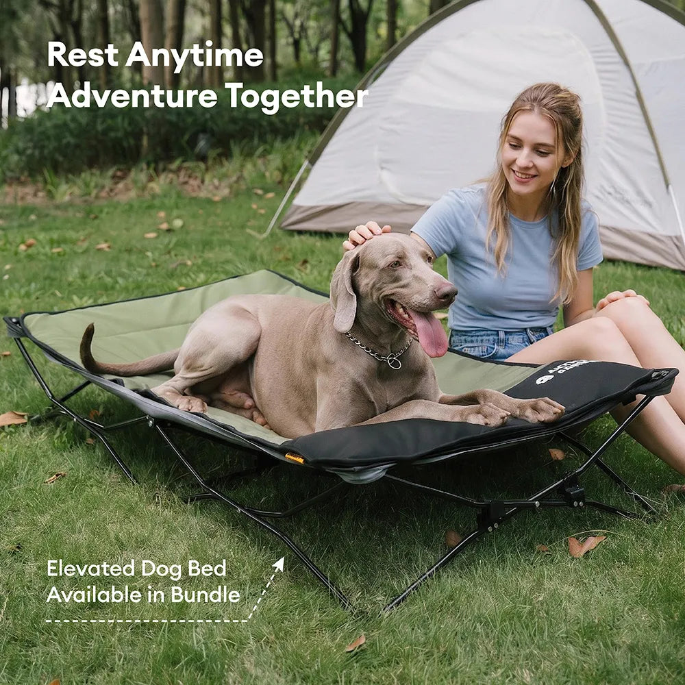 Foldable Elevated Dog Bed With Waterproof Mat-Urban Roaming