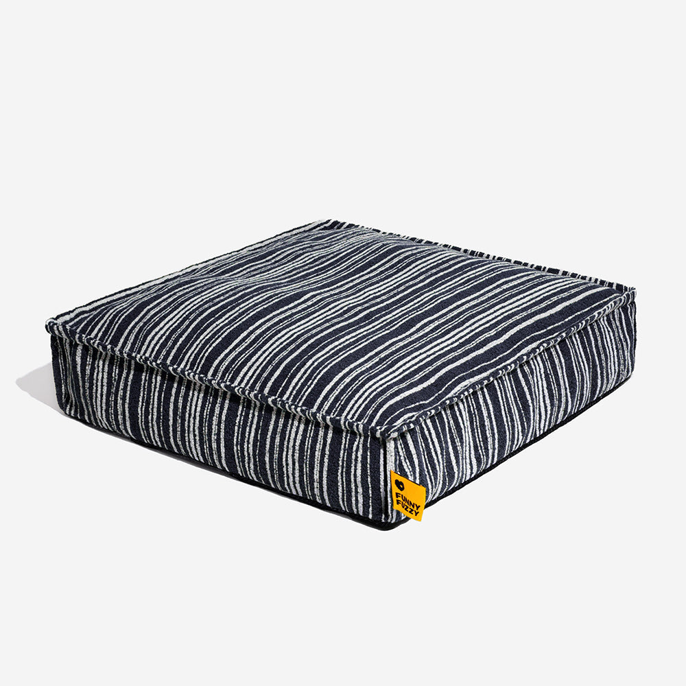 Sustainable Storage Pouf Ottoman & Dog Bed Cover - Funnyfuzzy SnugNest
