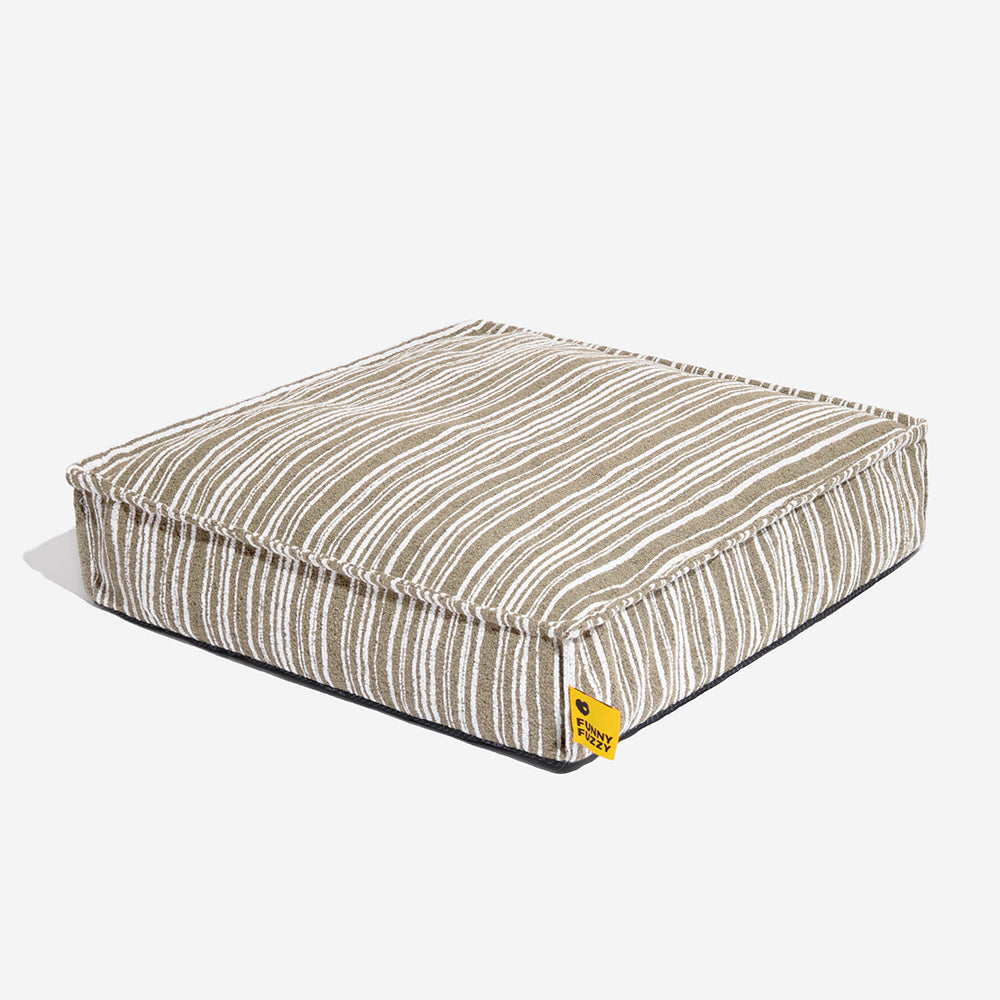 Sustainable Storage Pouf Ottoman & Dog Bed Cover - Funnyfuzzy SnugNest