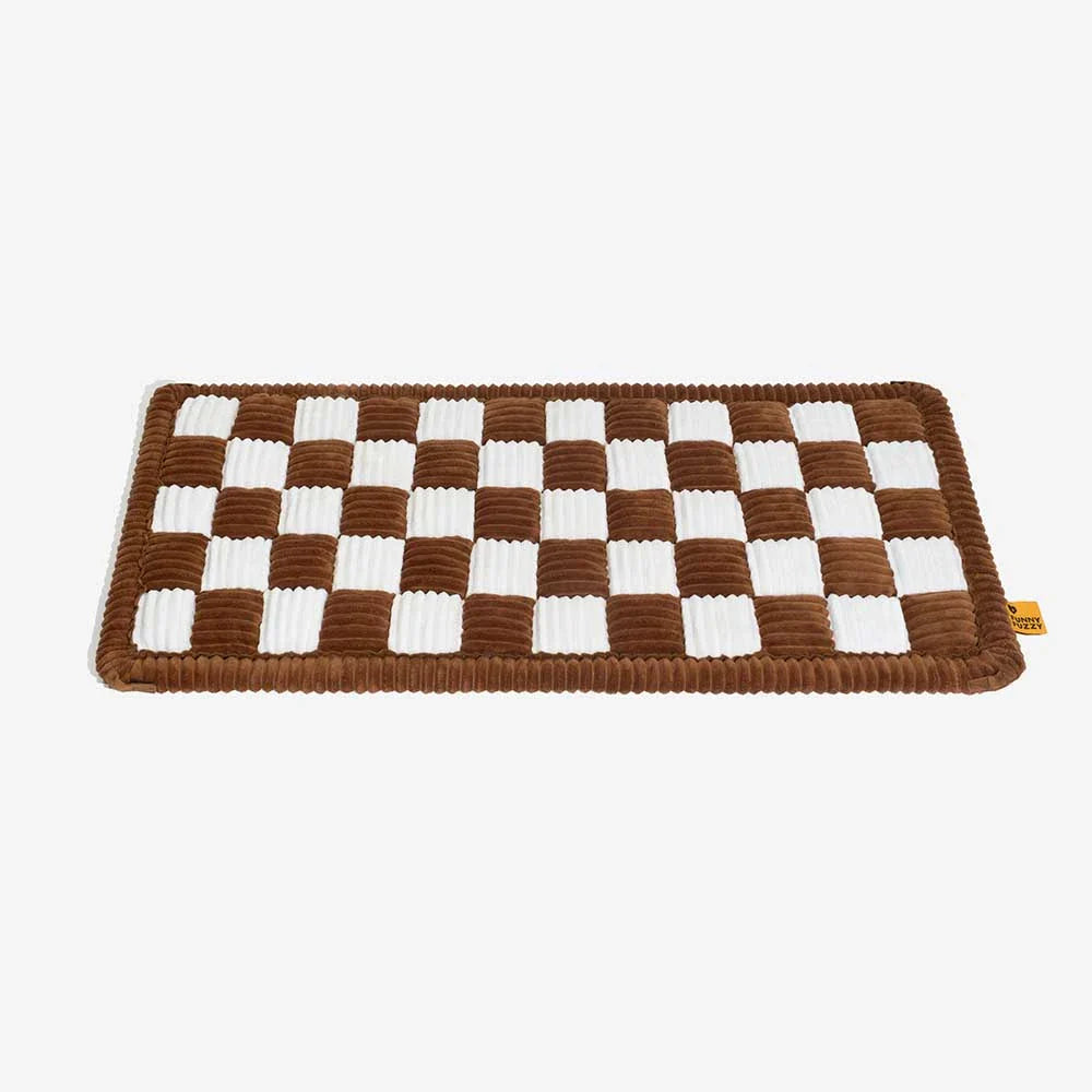 Cosy Plaid Non-Slip Dog Bed Mat for Car Seat Extender