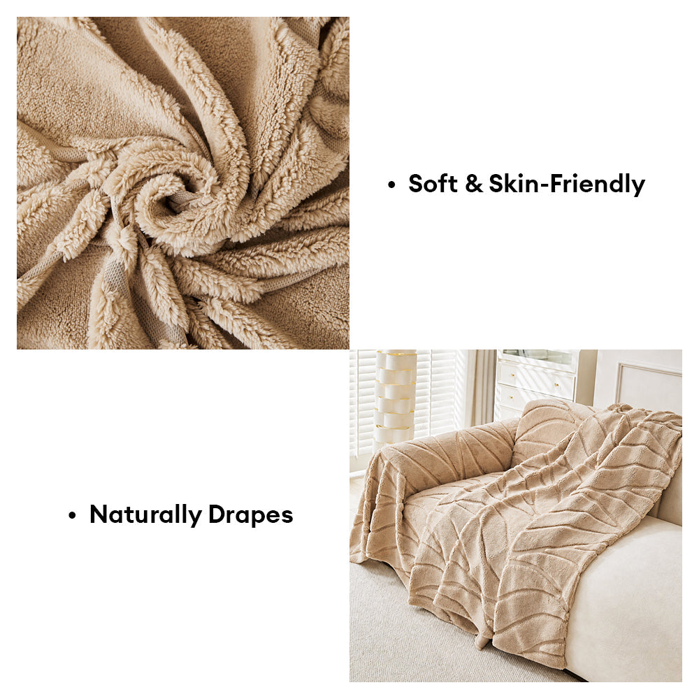 Pet-Friendly Soft Plush Textured Sofa Throw Sofa Cover