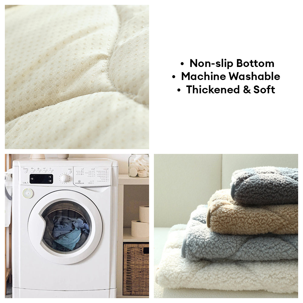 Pet-Friendly Thickened Soft Sherpa Fleece Non-Slip Sofa Protector Sofa Cover
