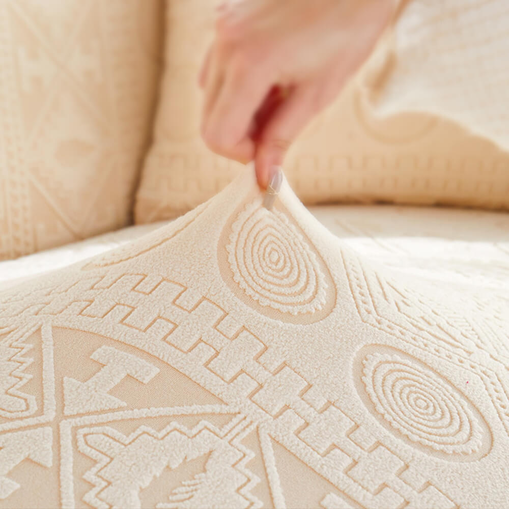 Bohemian Jacquard Stretch Full-Cover Anti-Slip Sofa Cover With Pillowcase