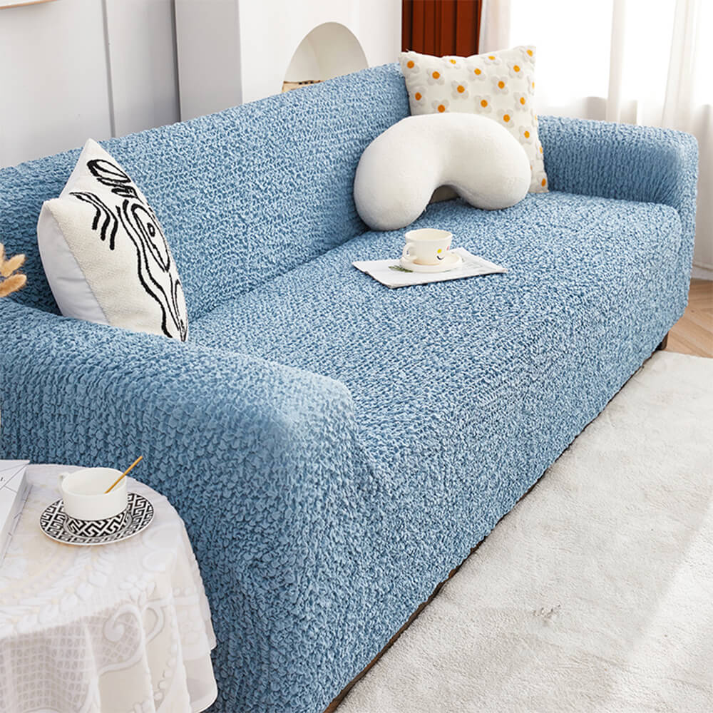 All-Season Cloud Bubble Textured Stretch Full-Cover Sofa Cover