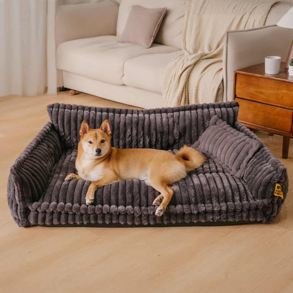 Bed Cover - Large Washable Fluffy Orthopaedic Soft Dog Sofa Bed