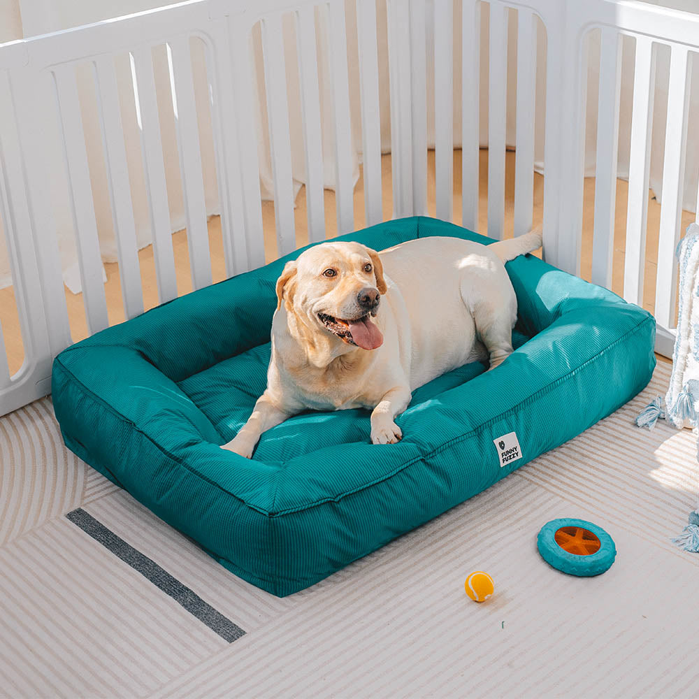 Fully Orthopedic Surround Support Waterproof Large Dog Bed - Pet-Friendly Bedroom