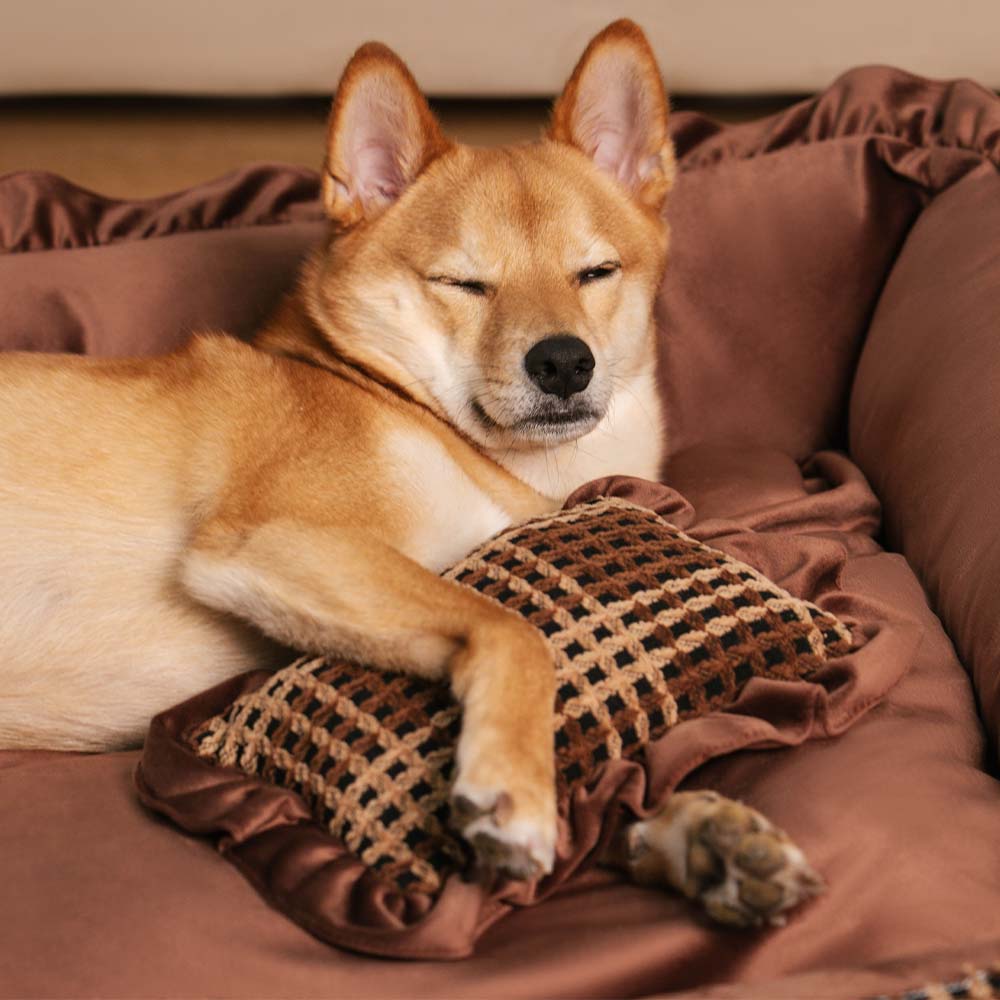 Classic Luxury Washable Cosy Bolster Dog Bed- Bliss Napper